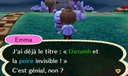 Emma parlant au joueur