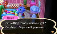 Rosie bragging about her interior design skills while in a dream.