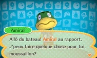Amiral ayant été appelé par carte amiibo