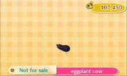 Eggplant cow shown in catalog.