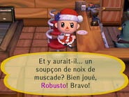 Le joueur félicitant Robusto dans Let's Go to the City