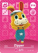 Zipper's amiibo card