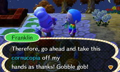 Cornucopia Unlock Dialouge