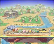 Ciboulot aperçu dans un stage de Super Smash Bros. Brawl