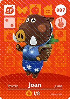 Carte amiibo animal crossing bonno 178