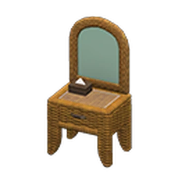 Rattan Vanity Animal Crossing Wiki Fandom Rattan Vanity Animal Crossing Wiki Fandom