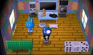 L'intérieur de la maison de Grignote dans New Leaf
