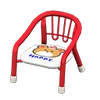 NH-Furniture-Baby chair (red) (bear)