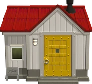 La maison de Condor vue de l'extérieur dans New Horizons