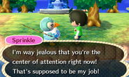 A player talking to Sprinkle.