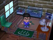 A player wearing a Mii Mask.