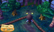 A Tarantula and Scorpion fighting in the museum in New Leaf.