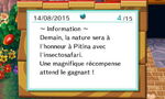 Annonce la veille de l'insectosafari