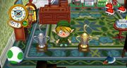 Gold and silver fish trophy in City Folk