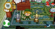 Silver and gold trophies in City Folk