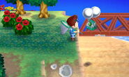 Silver balloons carrying the Silver Slingshot in New Leaf.