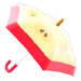 NH-DIY-Clothing-Apple umbrella