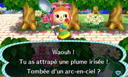 Une plume irisée