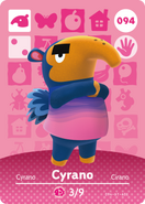 Cyrano's amiibo card