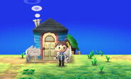 La maison de Dorothée vue de l'extérieur dans New Leaf