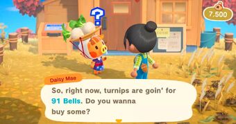 animal crossing let’s go to the city turnips