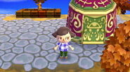 Katrina's tent at the Plaza in New Leaf.