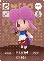 Harriet's amiibo card