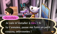 Dorothée parlant de sa prochaine ville