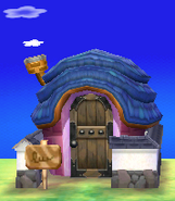 La façade extérieure de Greta dans New Leaf