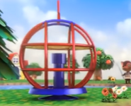 La cage à écureuil dans une pub pour Animal Crossing: New Leaf