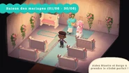 Salle de mariage que le joueur peut décorer
