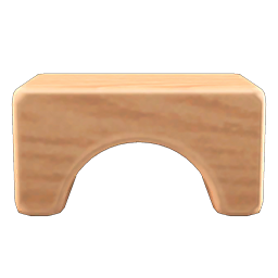 Animal crossing 2025 wooden block chair