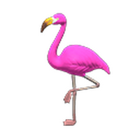 Flamingo Set New Horizons Animal Crossing Wiki Fandom - roblox qr codes flamingo