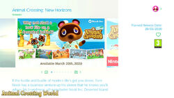 Animal crossing hot sale new horizon eshop