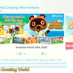 Animal crossing new deals horizons back cover