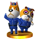 Le trophée de Maret et Chausset dans Super Smash Bros. 3DS