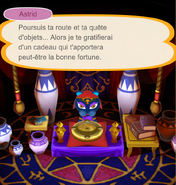 Astrid refusant d'offrir un papier peint pour le moment
