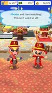 Phoebe and the player are matching! This isn't weird at all!