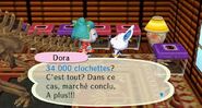 Dora lors du marché aux puces dans Let's Go to the City