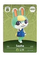 Sasha's amiibo card