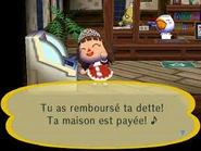 Le prêt de la maison est remboursé au DAC dans Let's Go to the City