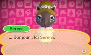 Serena ayant été appelée par carte amiibo