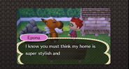 The player talking to Epona.