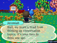 Jeremiah talking to the player.