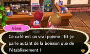 Irène au café