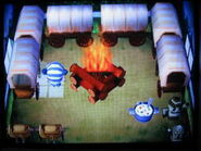 Interior of Sven's house in Animal Crossing