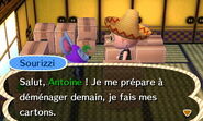 Le villageois fait ses cartons