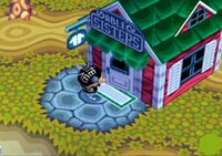 The Able Sisters building in Animal Crossing.