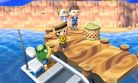 Kapp'n as he appears in New Leaf at the dock.