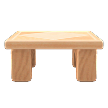 Wooden Block Table Animal Crossing Wiki Fandom Wooden Block Table Animal Crossing, Round Low Table Acnh